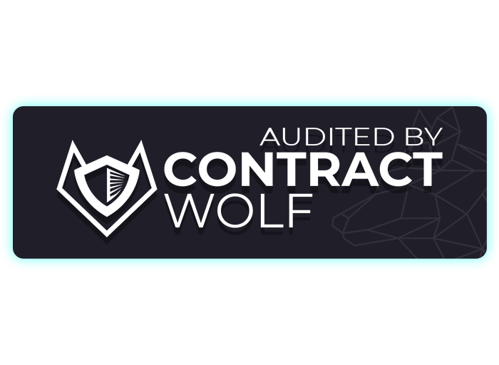 badge stating that spiricoin has been audited by contract wolf